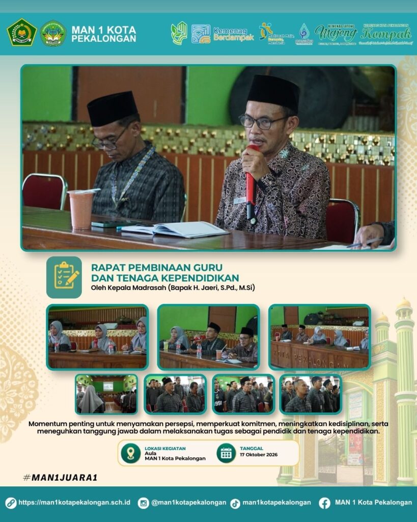 rapat pembinaan guru dan pegawai