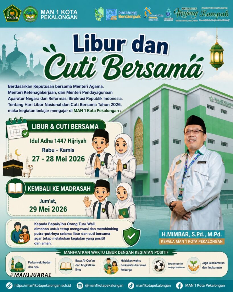 pengumuman libur idul adha dan cuti bersama