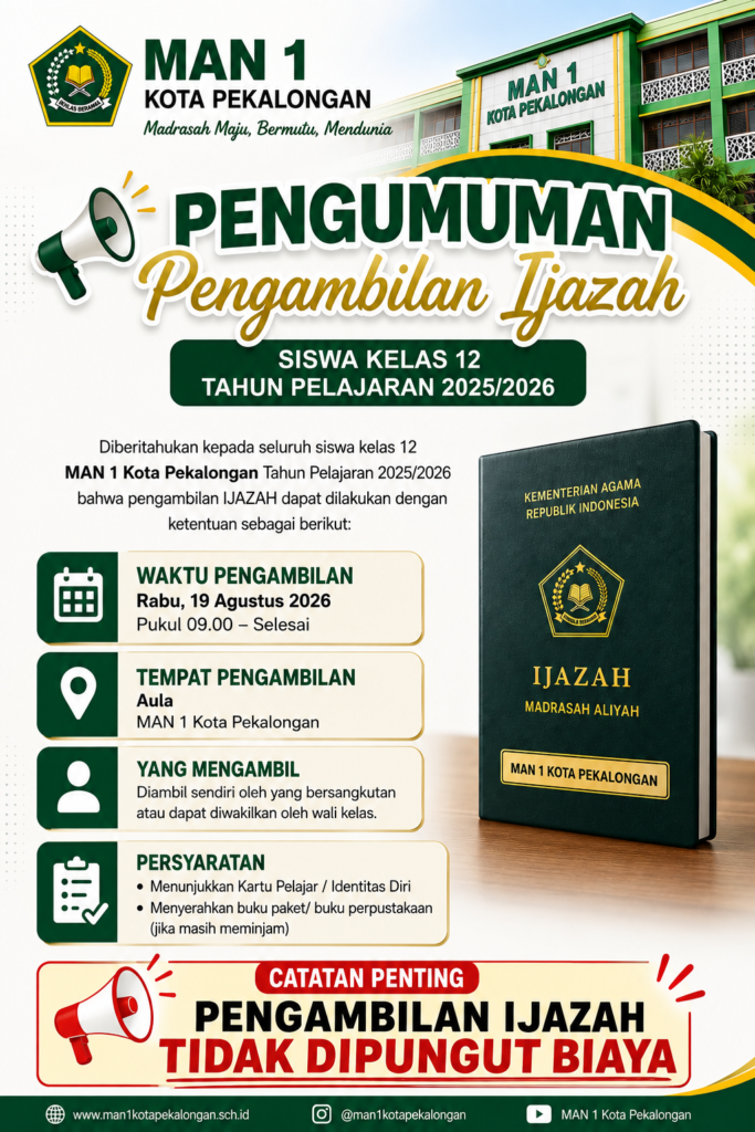 banner pengumuman pengambilan ijazah