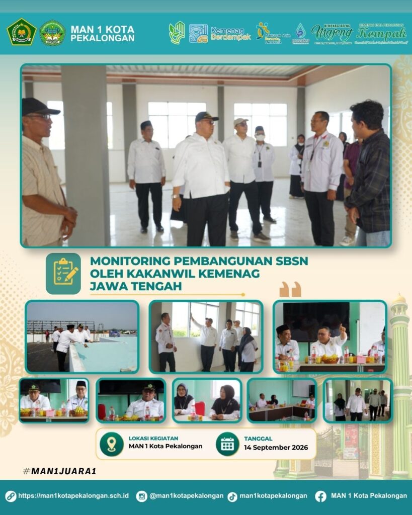 monitoring pembangunan gedung SBSN oleh kakanwil jateng
