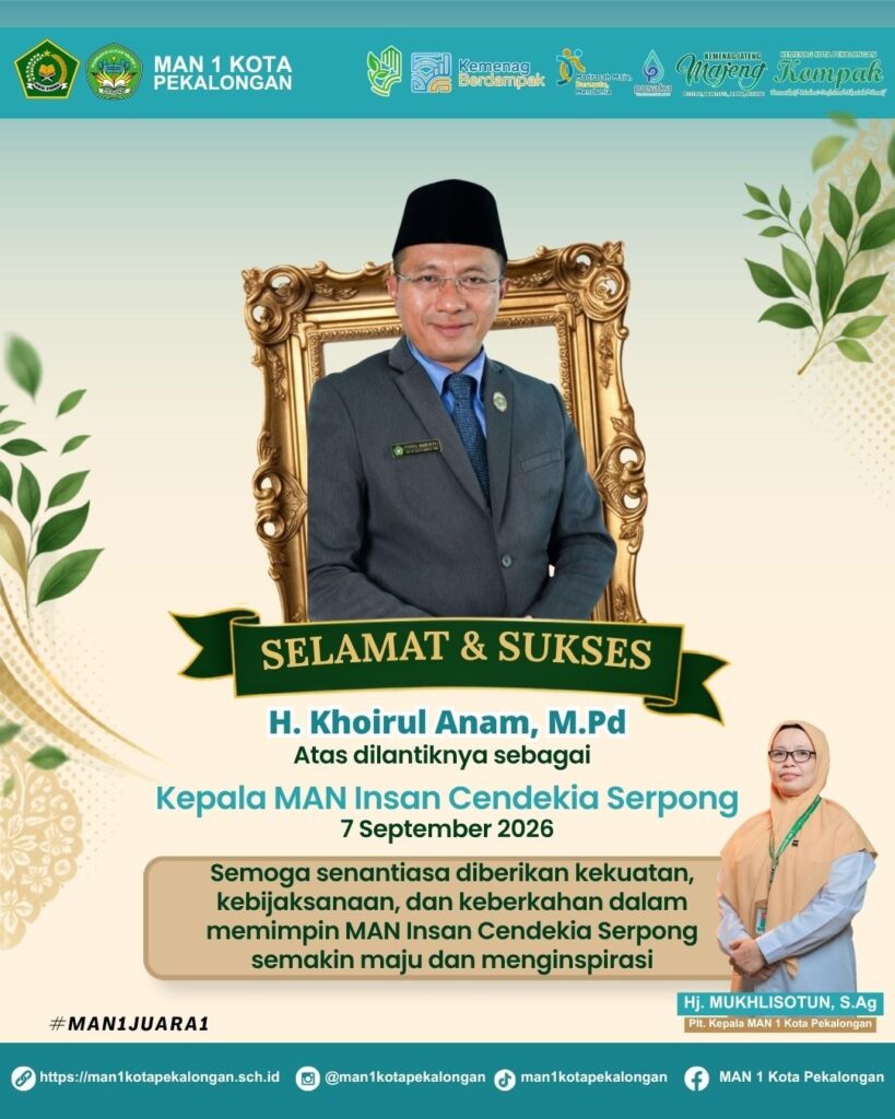 selamat dilantiknya bapak anam