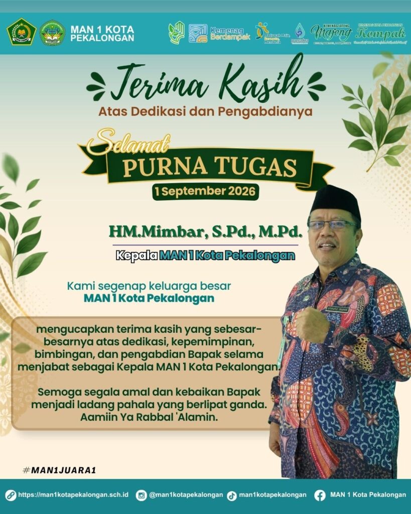 selamat purna tugas bapak mimbar