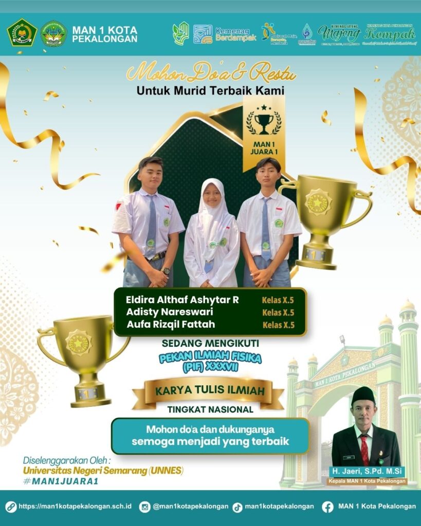 mohon doa restu murid sengan mengikuti PIF 38