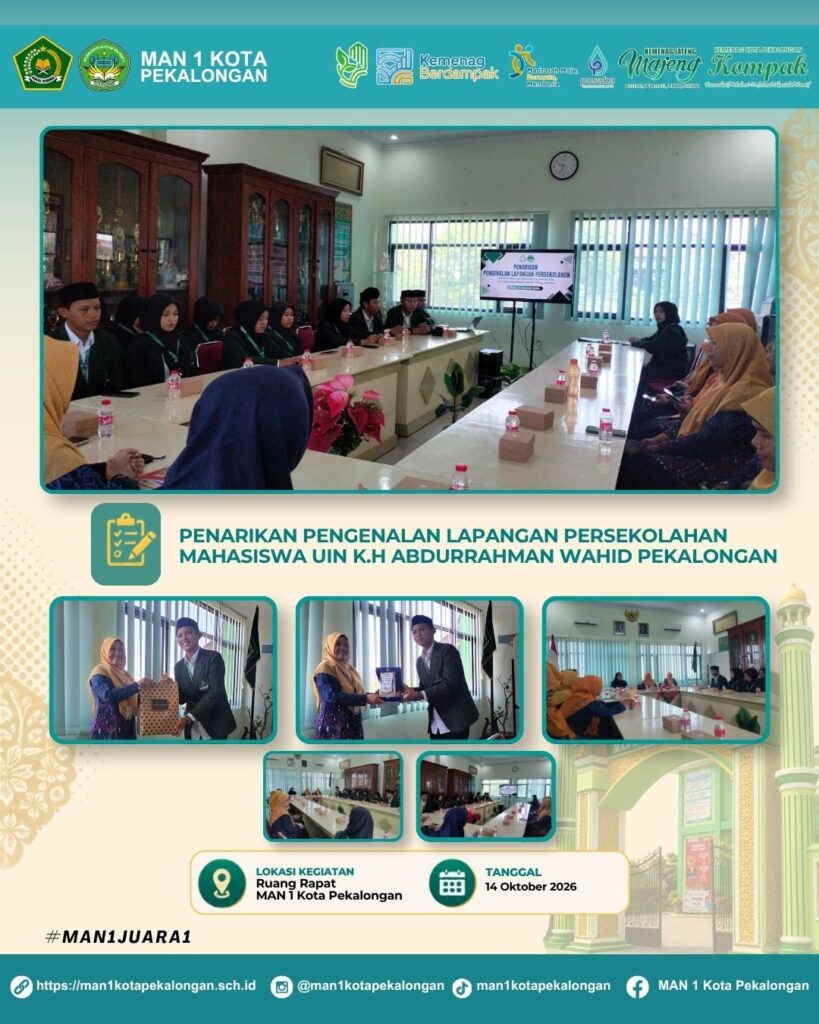 penarikan pengenalan lapangan persekolahan mahasiswa uin KH Abdurrahman wahid pekalongan