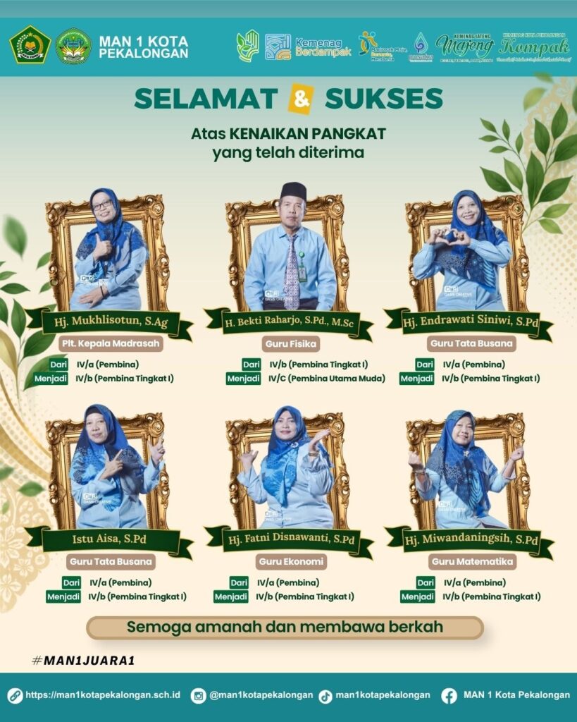 selamat atas kenaikan pangkat guru asn