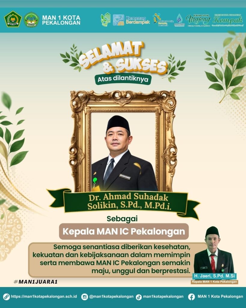 selamat atas pelantikan kepala man ic pekalongan