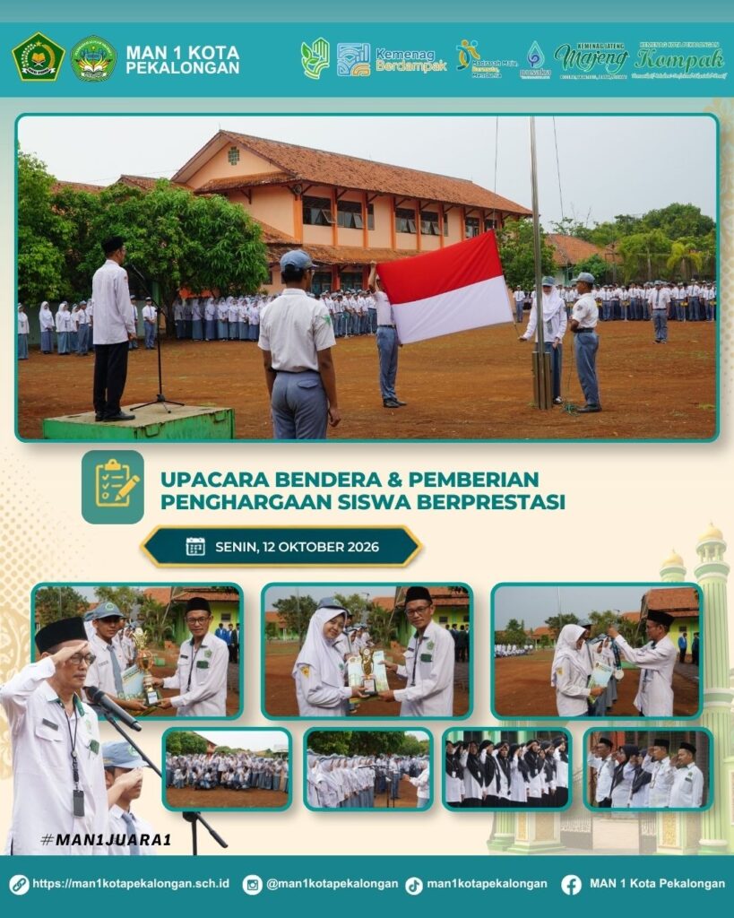 upacara dan pemberian reward siswa berprestasi